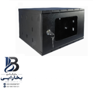 رک 6 یونیت درب شیشه ای مشکی درجه یک